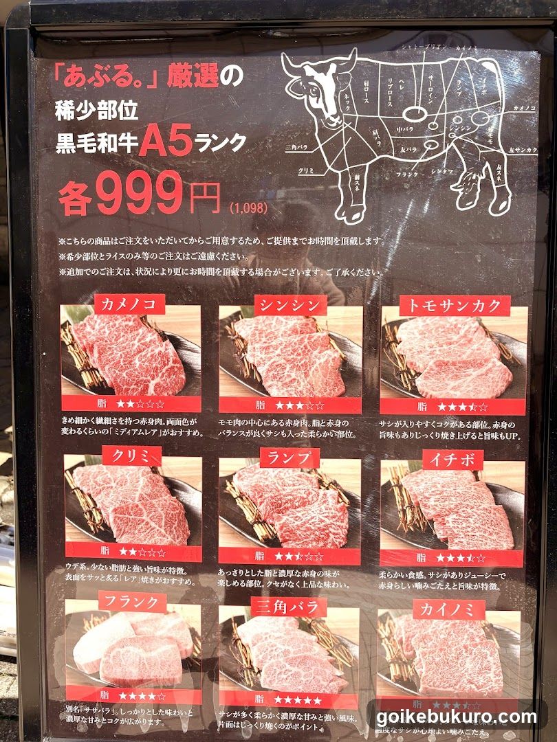 焼肉あぶる。池袋店
