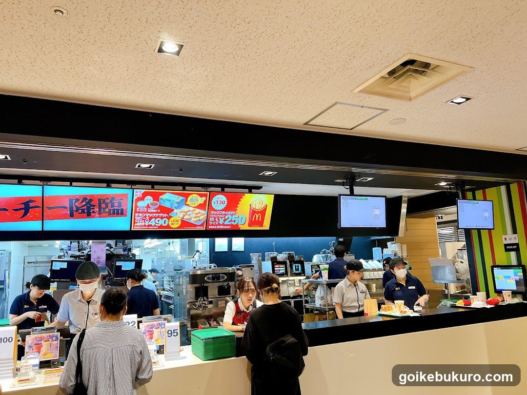 Fast Food Counter Interior