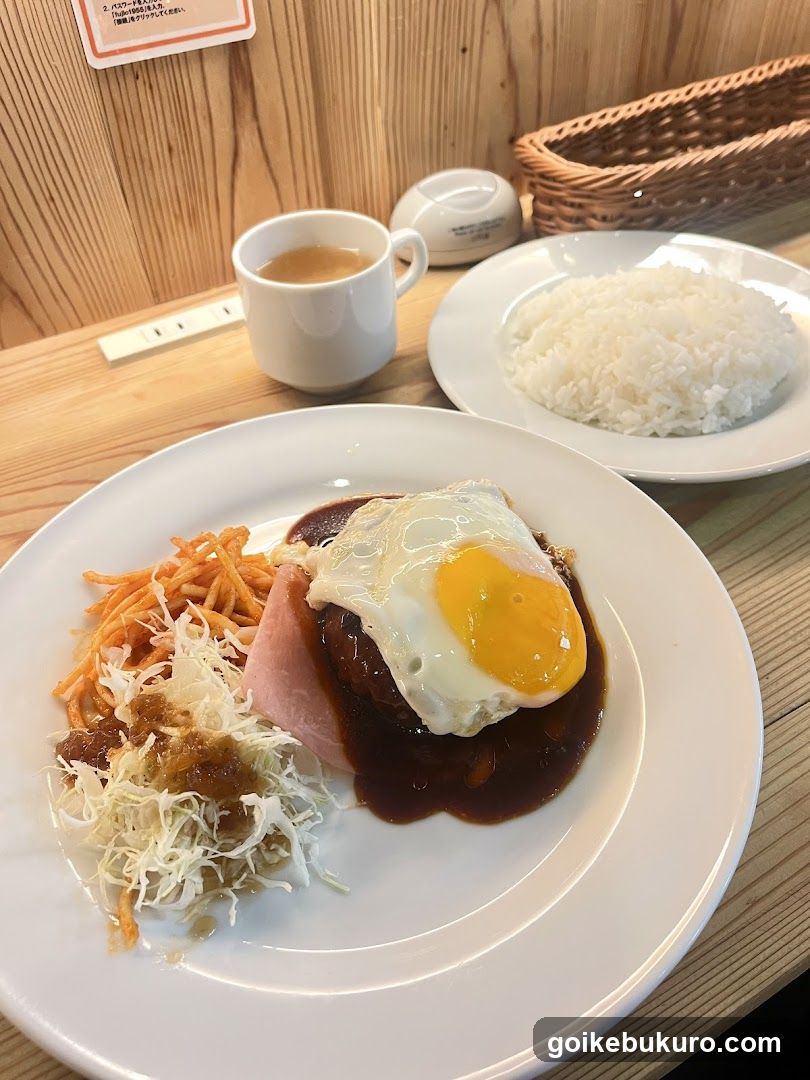 Dinner Plate with Fried Egg and Rice