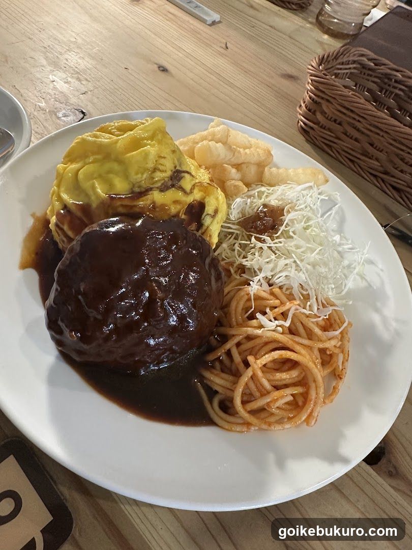 Burger and Pasta Meal