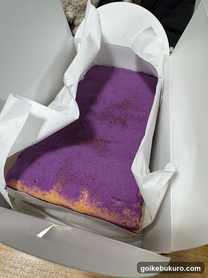 Purple Cake in Box