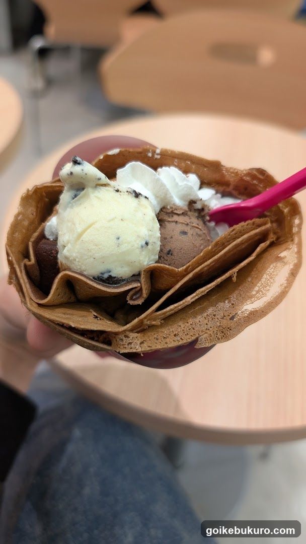 Ice Cream Crepe Dessert