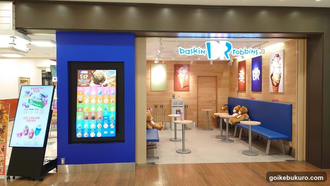 Baskin Robbins Store Interior and Exterior View