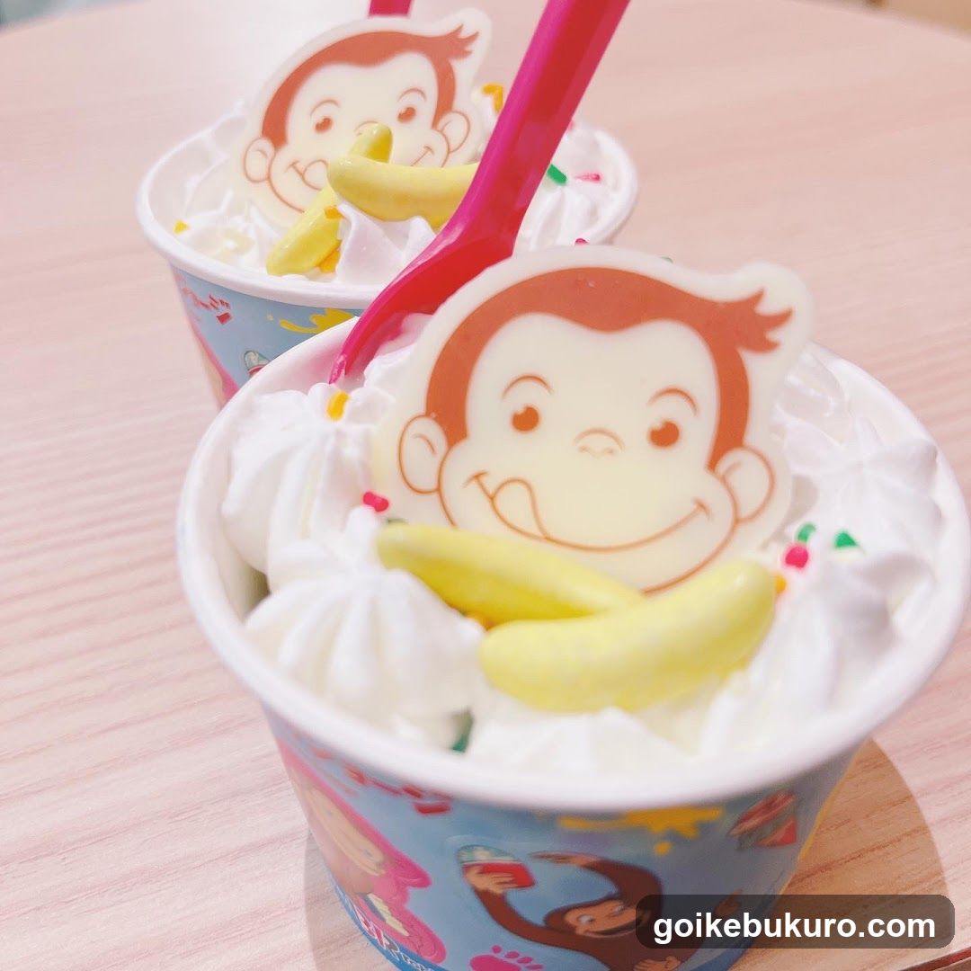 Curious George Ice Cream Cups