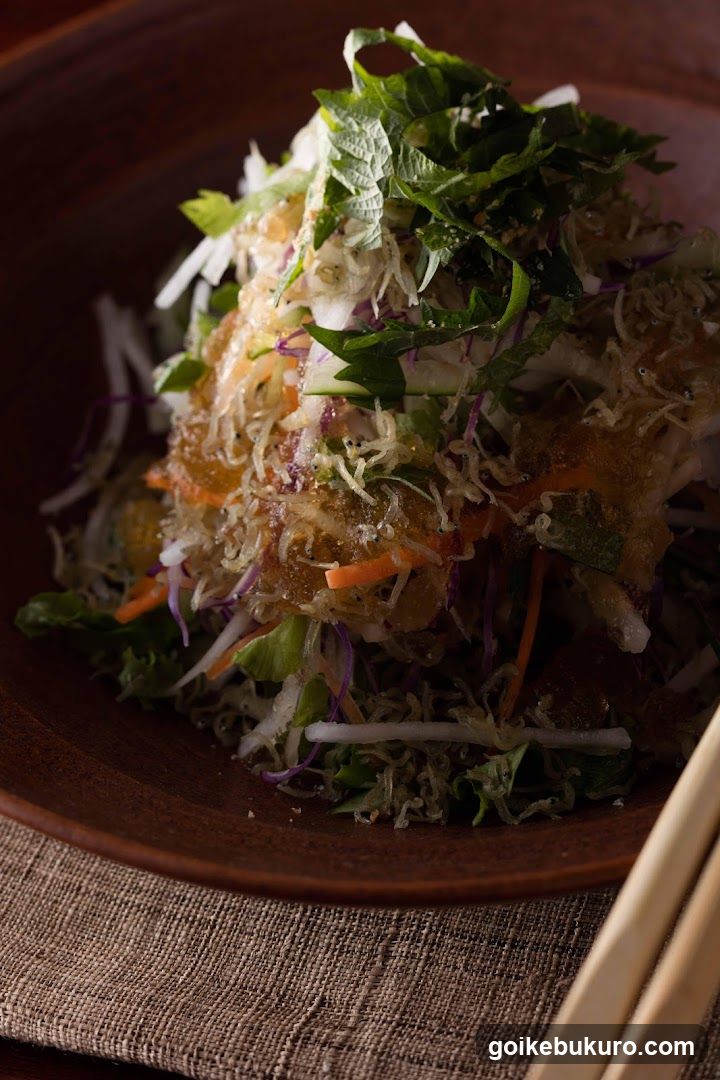 Asian Salad with Glass Noodles and Tofu