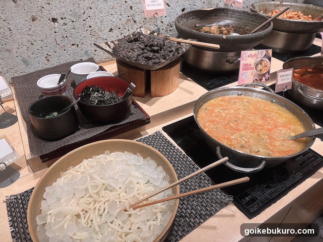 Japanese Hot Pot Buffet Spread