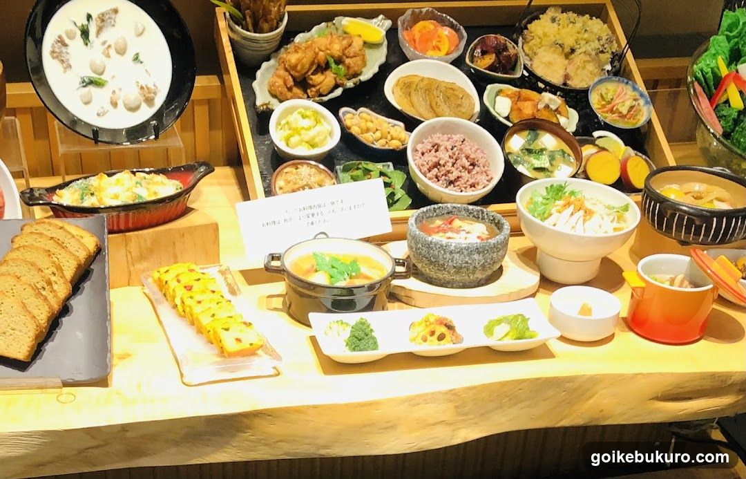 Japanese Buffet Spread