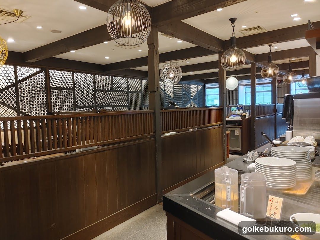 Restaurant Interior with Buffet Setup