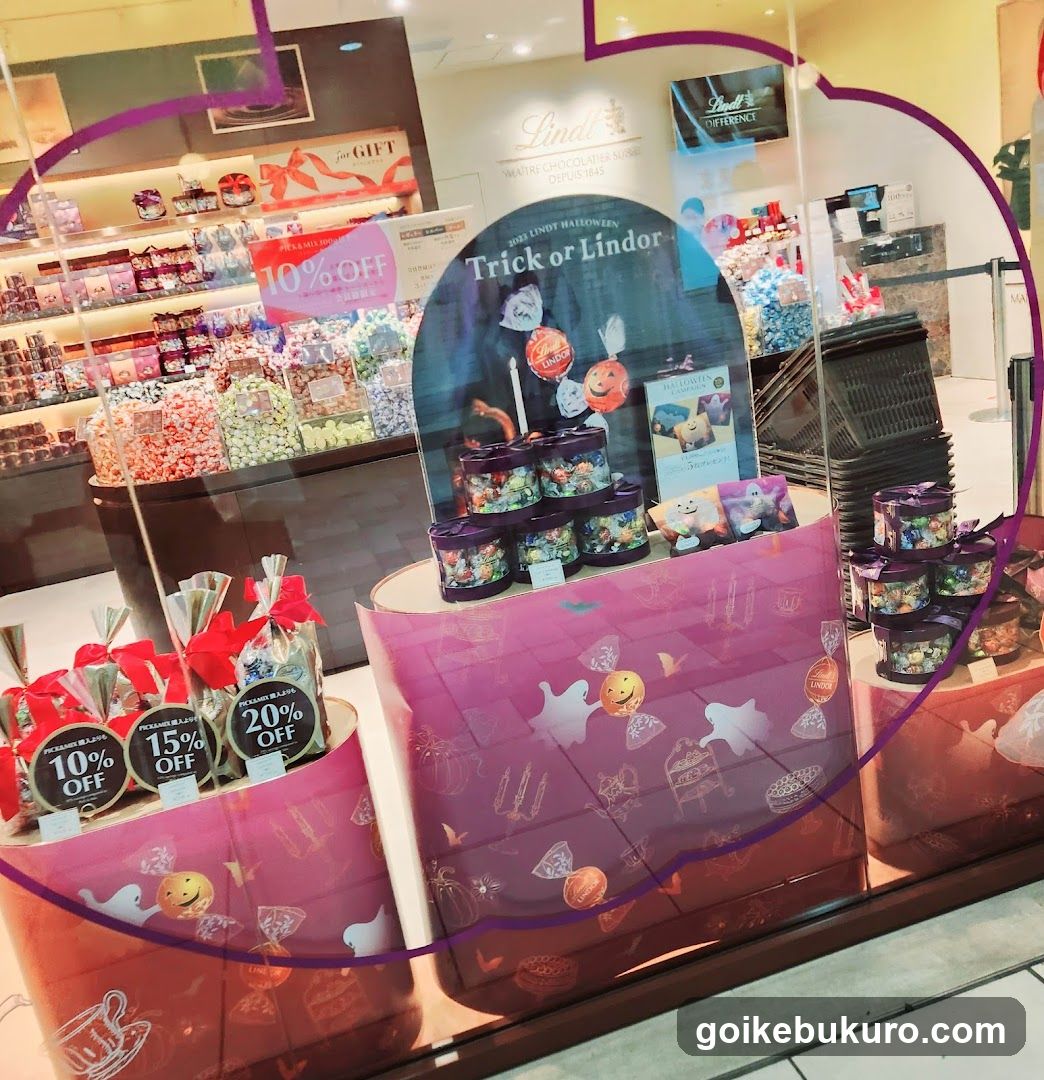 Lindt Halloween Window Display