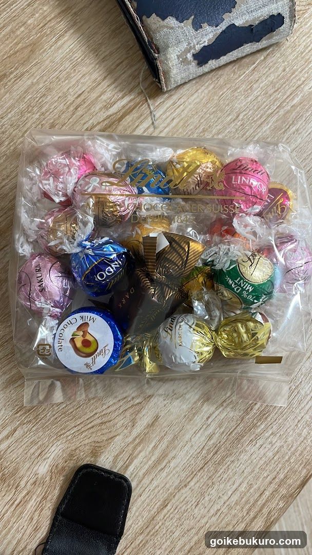Assorted Lindor and Ferrero Rocher Chocolates in Clear Bag