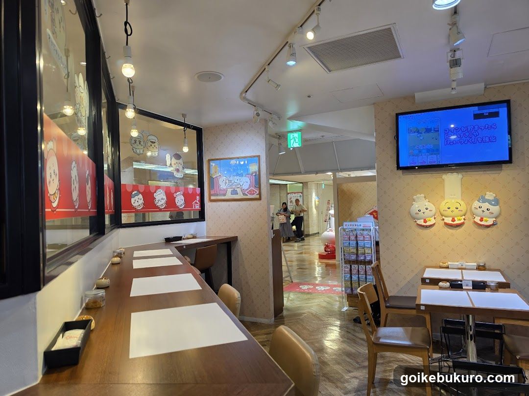 Restaurant Interior with Cartoon Decor