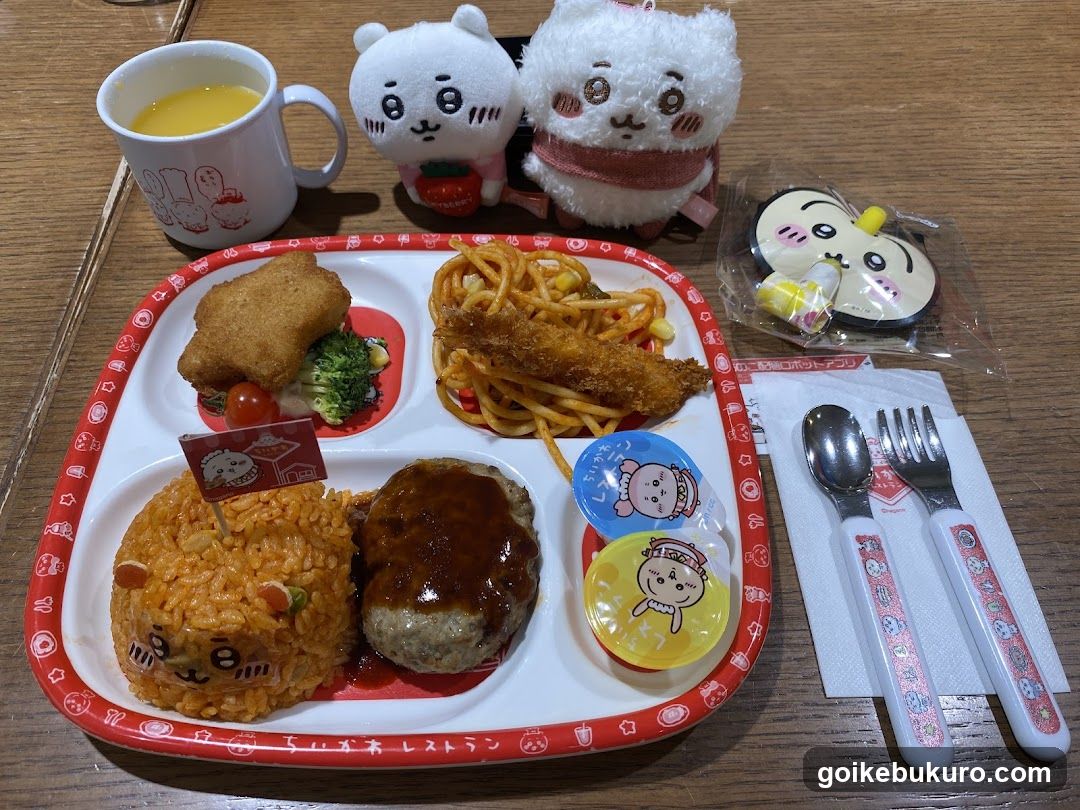 Chiikawa Restaurant Meal Set