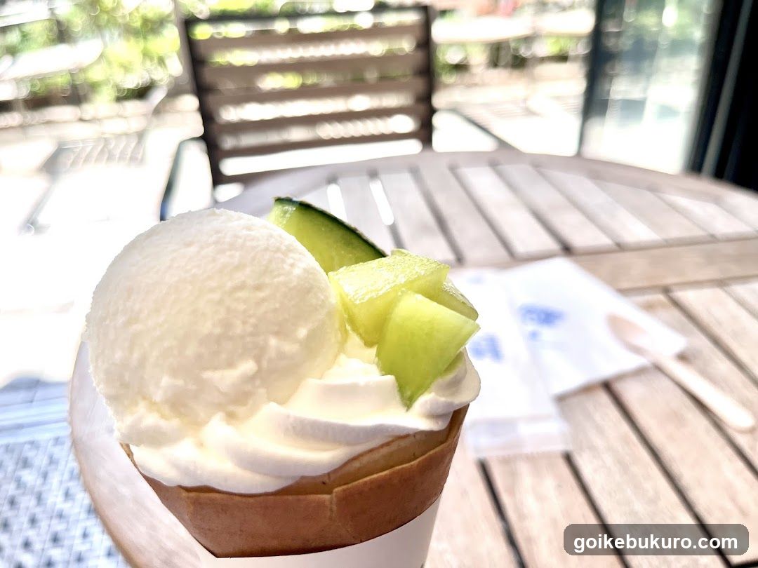 Cucumber Ice Cream Cone