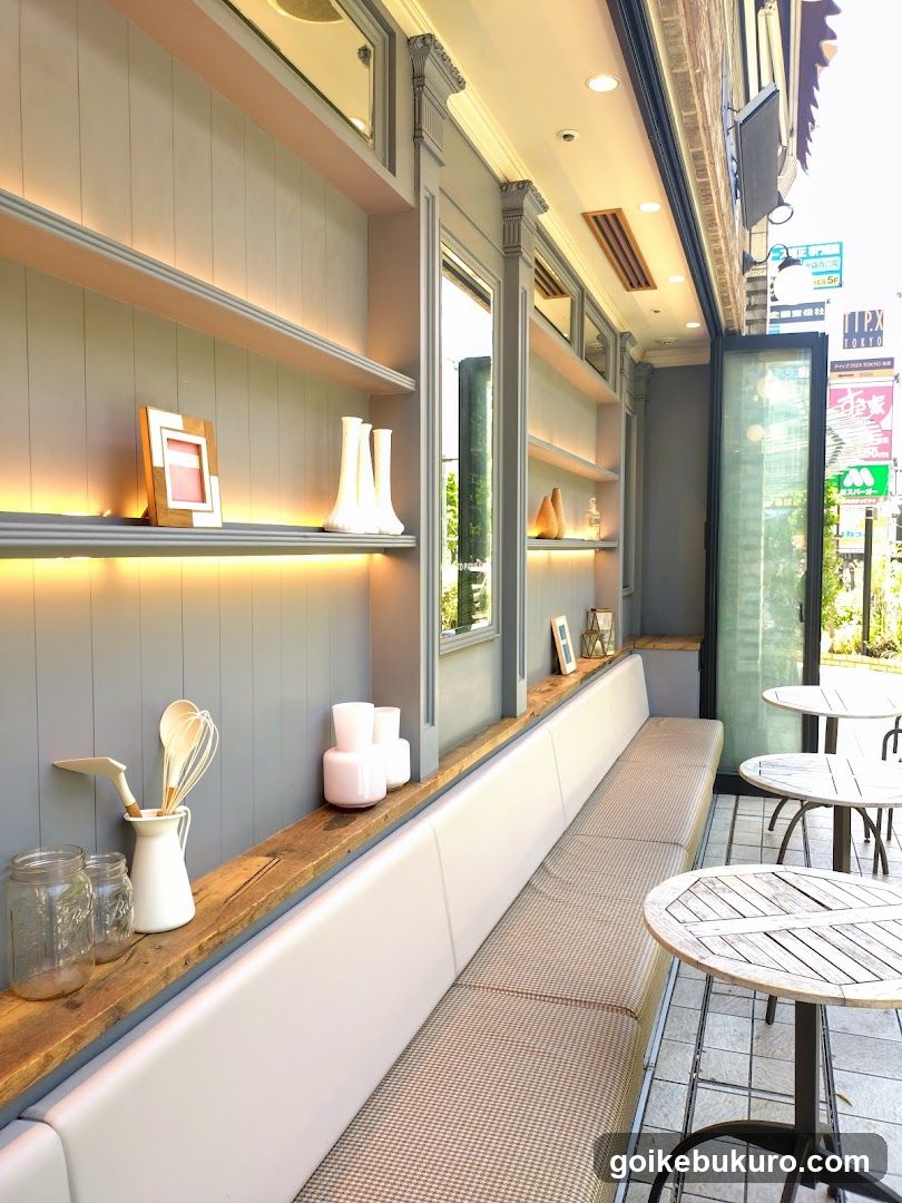 Cozy Cafe Exterior with Seating
