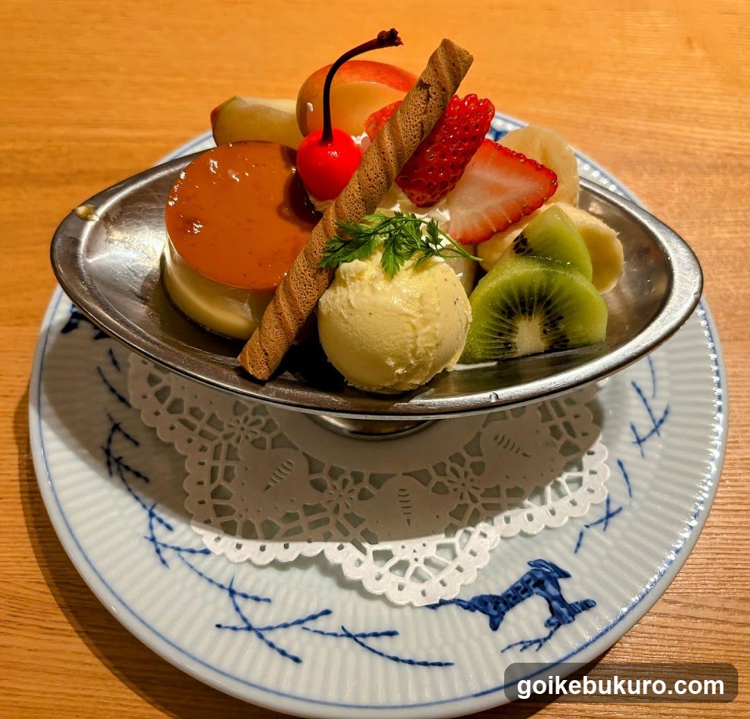 Fruit and Ice Cream Dessert