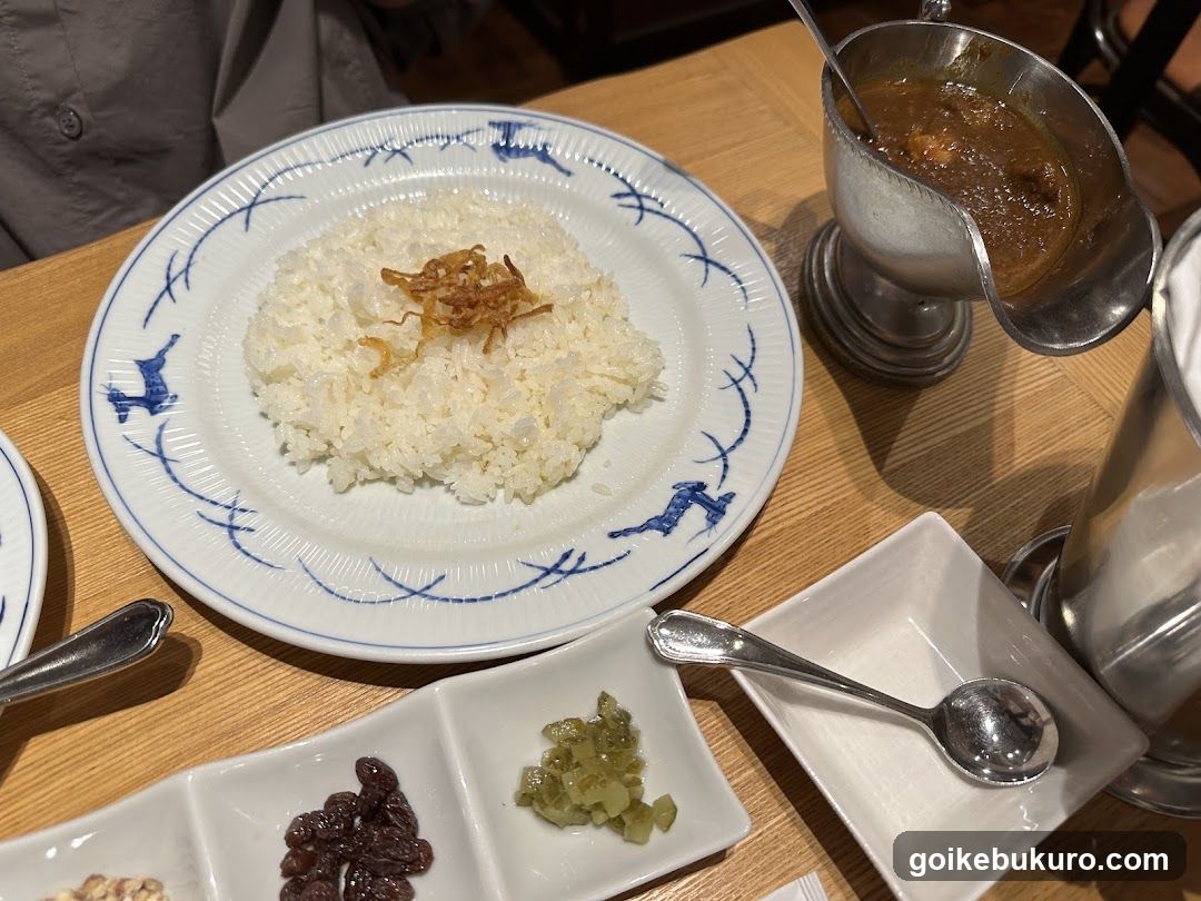 Curry Rice with Condiments