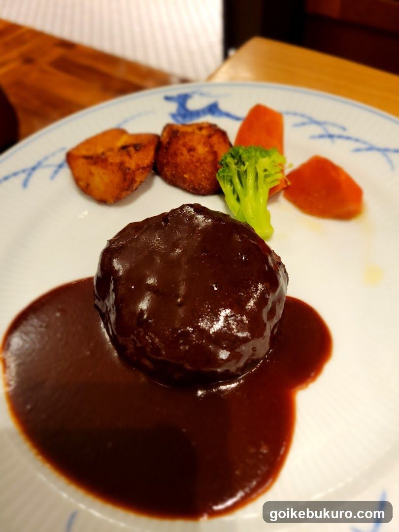 Served Dish with Sauce and Vegetables