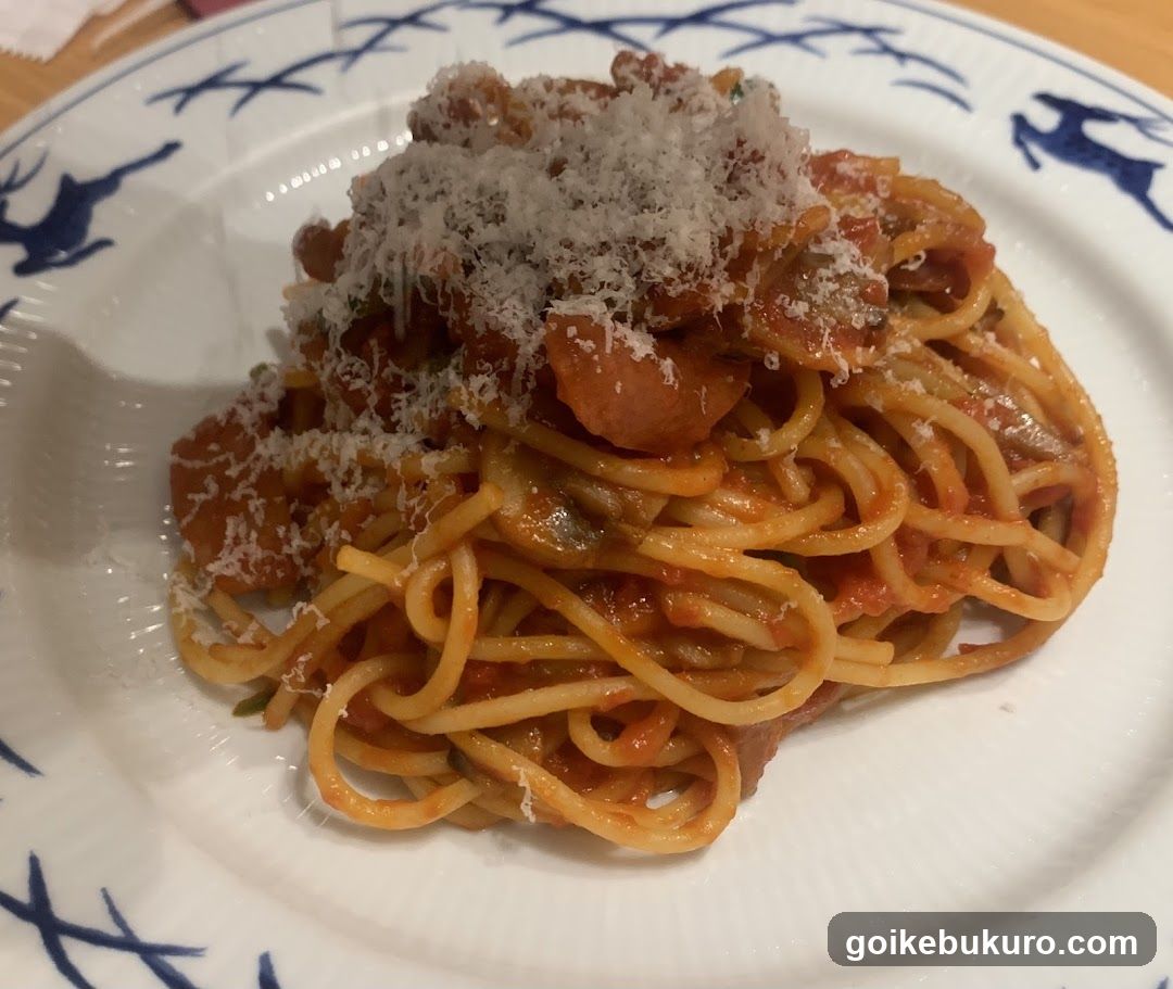Spaghetti with Meat Sauce and Cheese