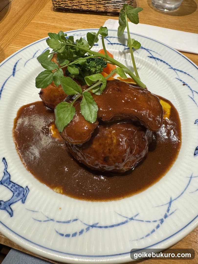 Sauced Meat Dish with Greens