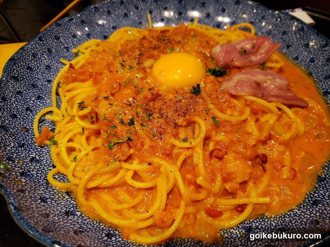 Spaghetti with Egg and Ham