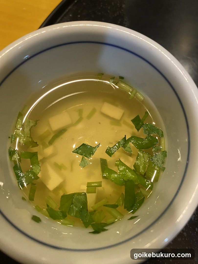 Miso Soup with Tofu and Scallions
