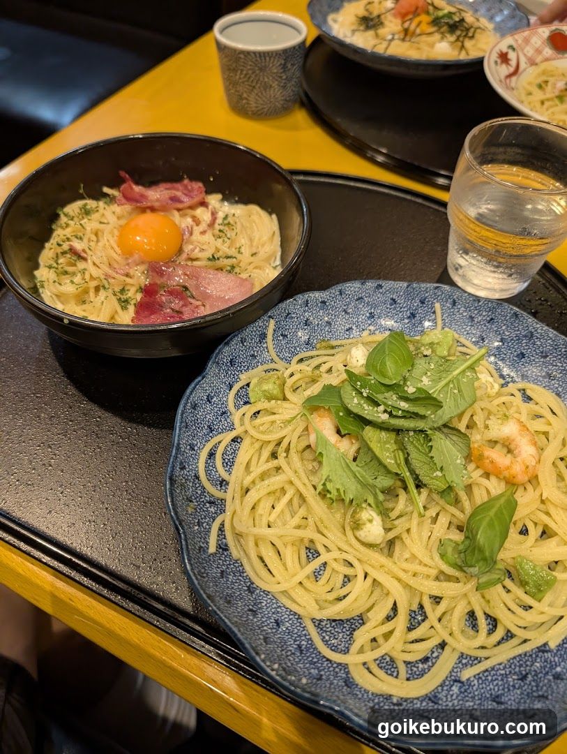 Pasta Dishes on a Table