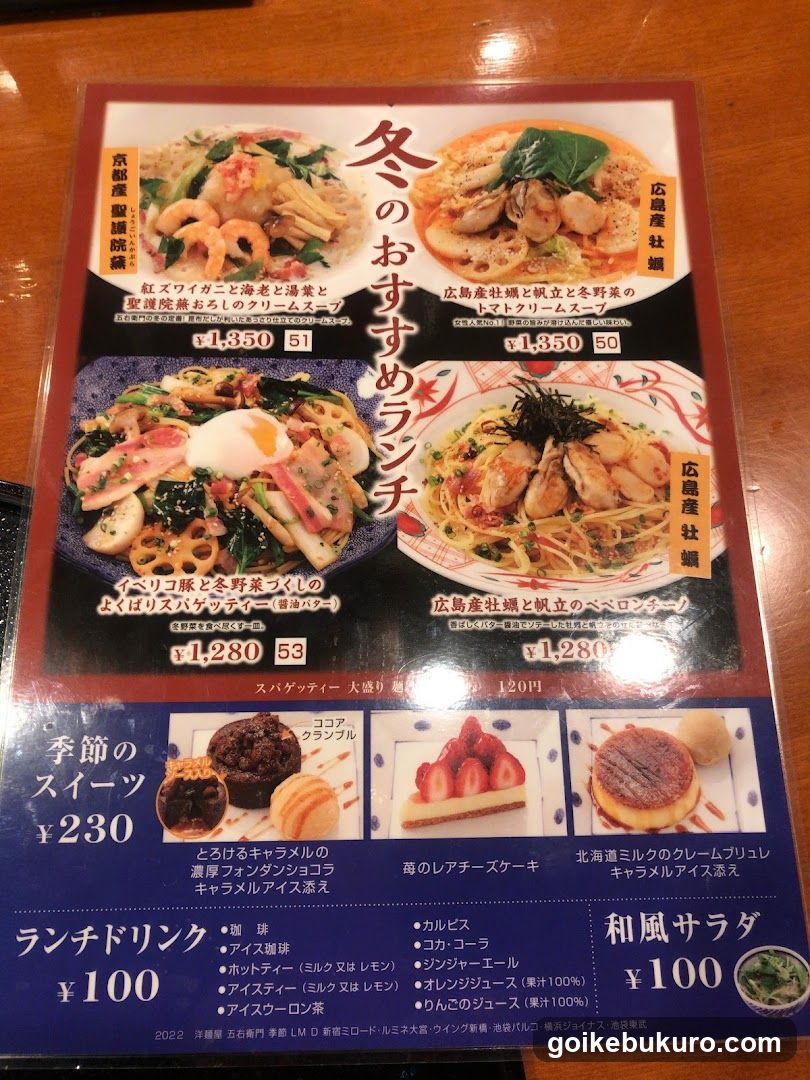 Lunch Menu