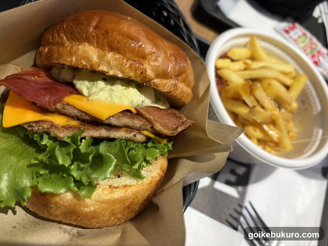 Burger and Fries Meal