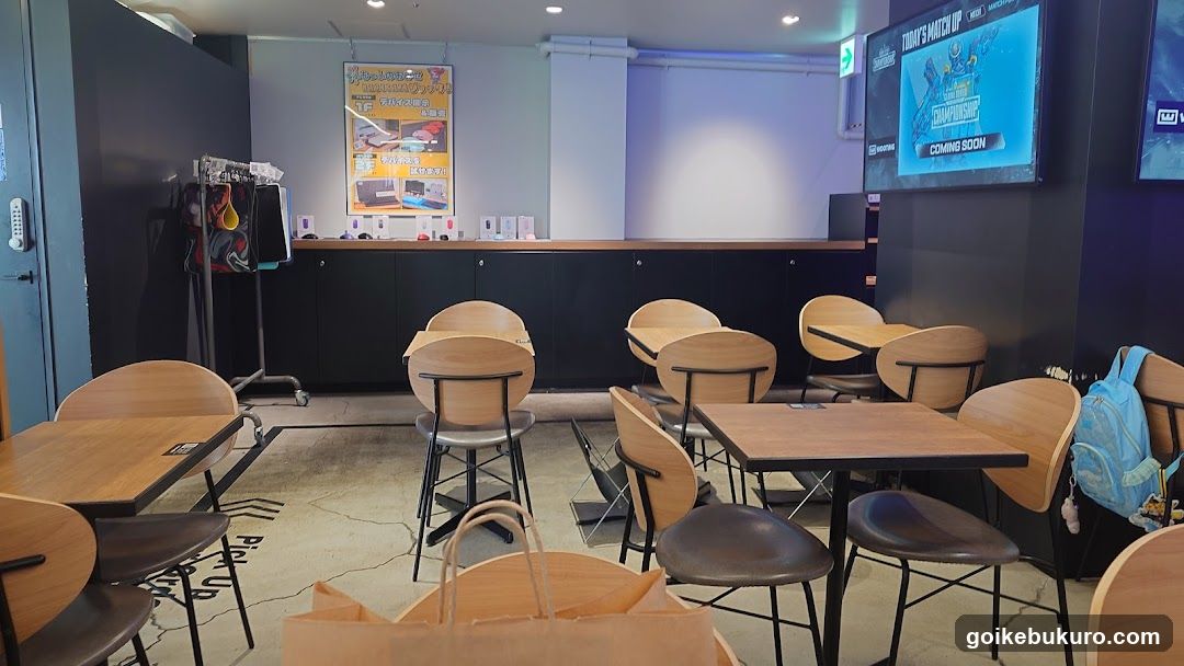 Interior of a modern cafe or gaming lounge
