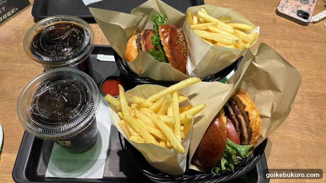 Burger and Fries Meal