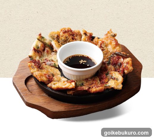 Korean Pancake with Soy Sauce Dip