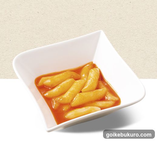 Spicy Tteokbokki in White Bowl