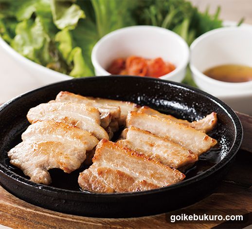 Grilled Pork Belly with Side Dishes