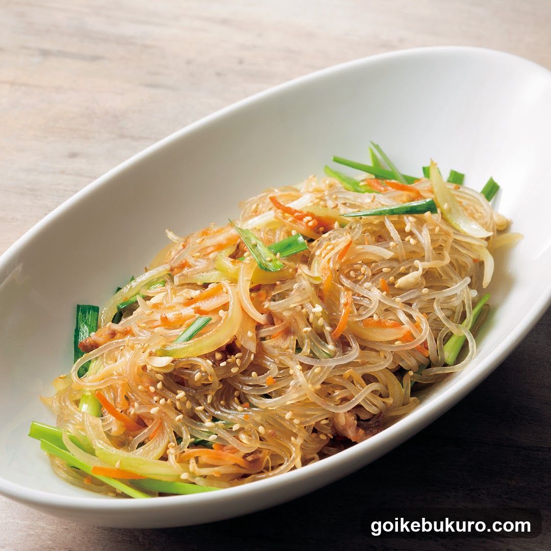 Stir-fried Glass Noodles with Vegetables