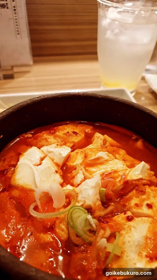 Korean Tofu Stew with Kimchi
