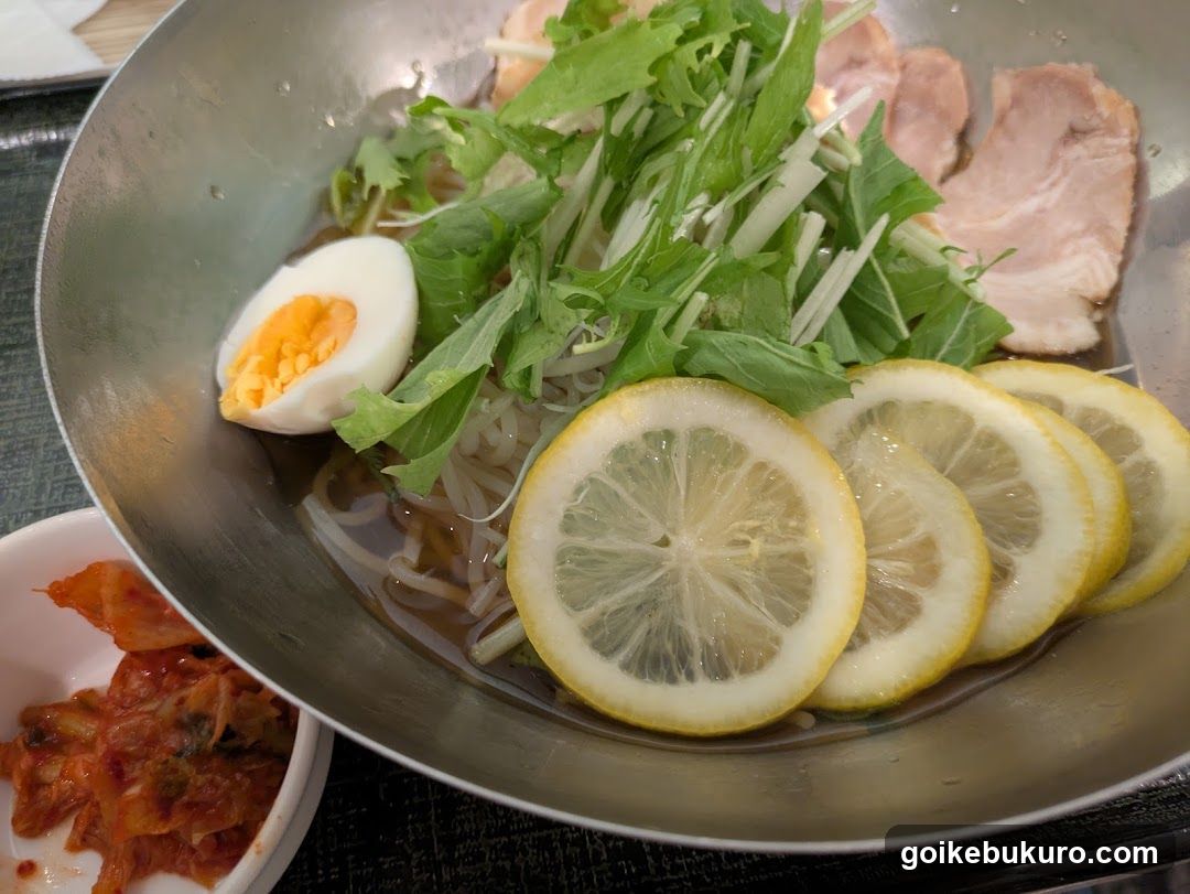 Lemon Noodle Bowl with Side Dish