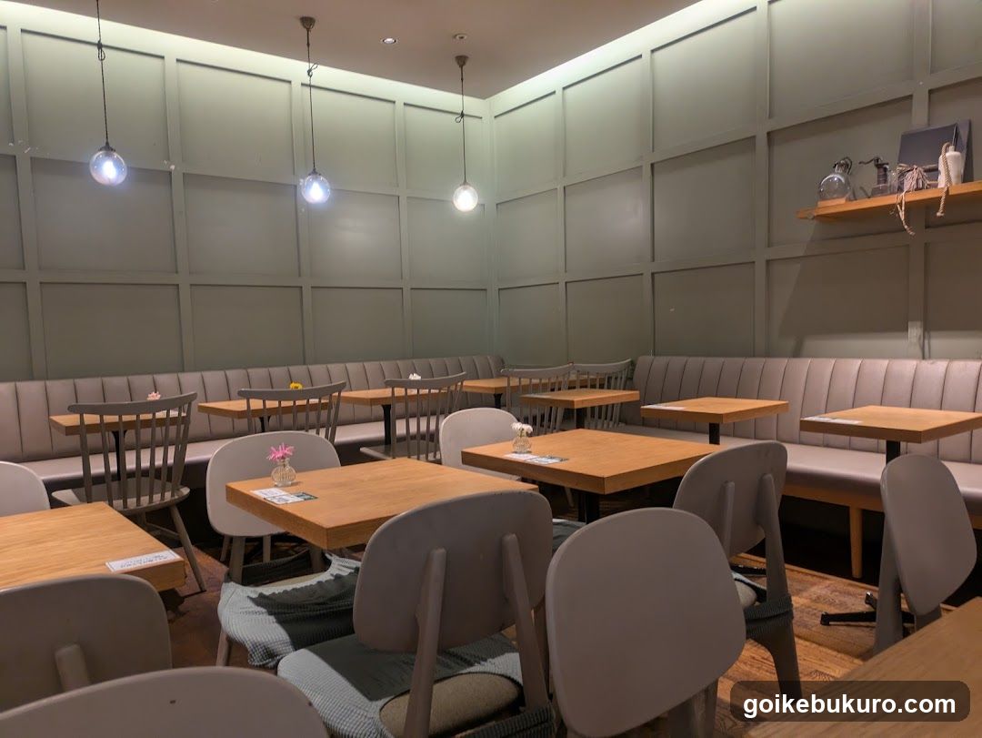 Interior of a modern café or restaurant
