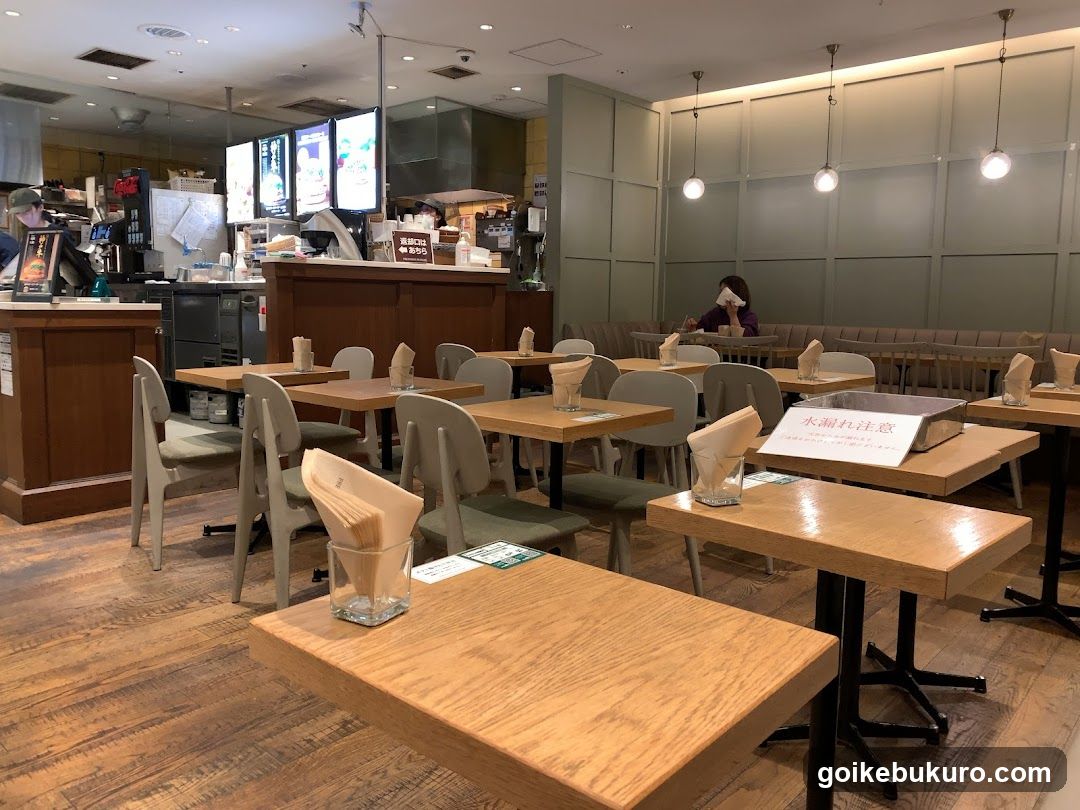 Restaurant Interior with Tables and Staff