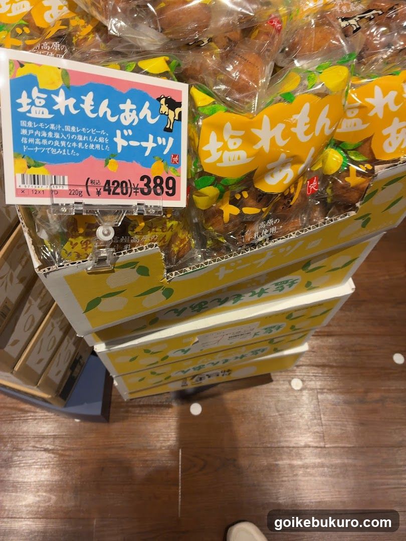 Salted Lemon Donuts Display