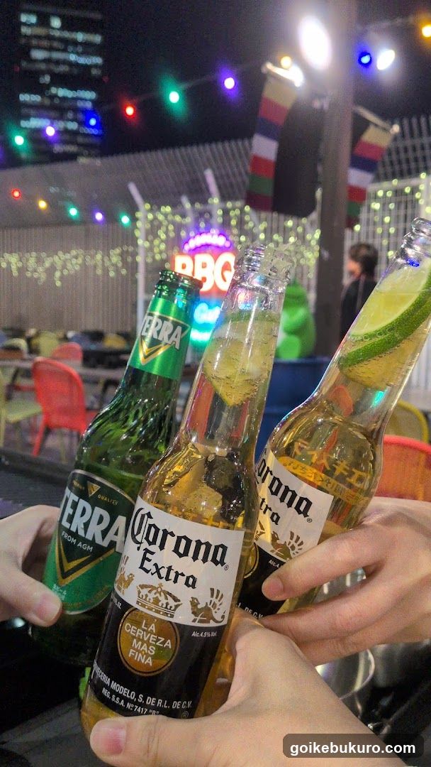 Beer Toast at Night
