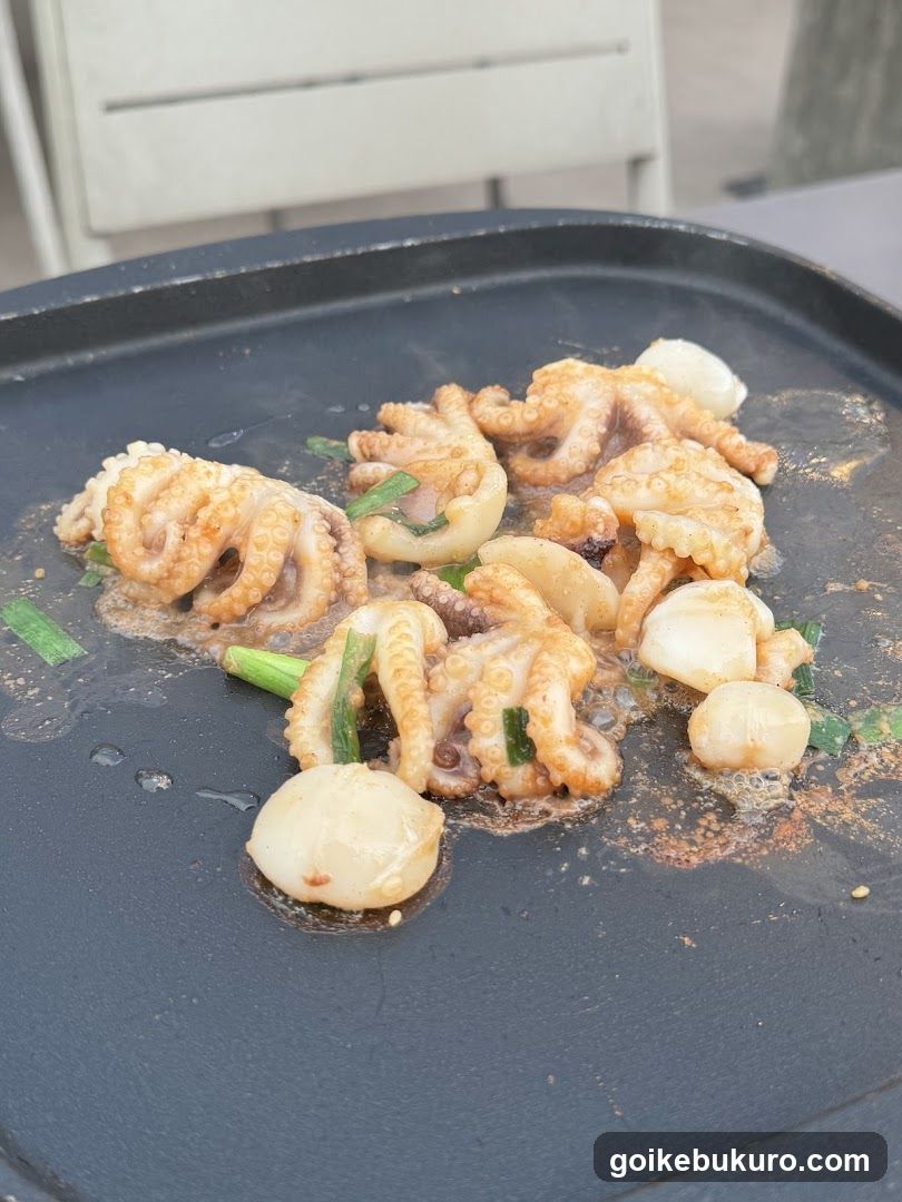 Grilled Octopus and Scallops