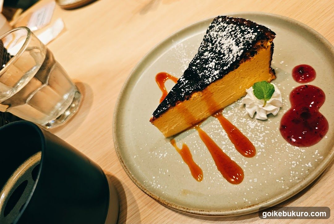 Cheesecake Slice with Garnish