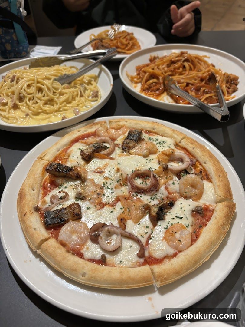 Pizza and Pasta Meal