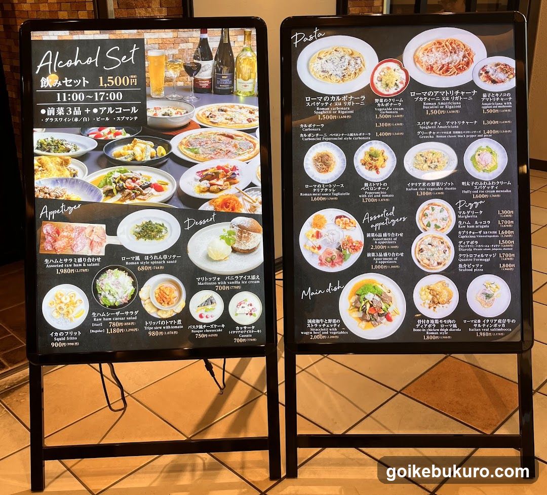 Restaurant Menu Board Display