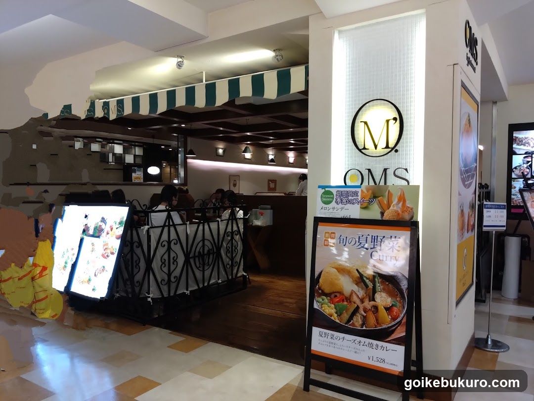 Restaurant Interior with Signage and Menu Board