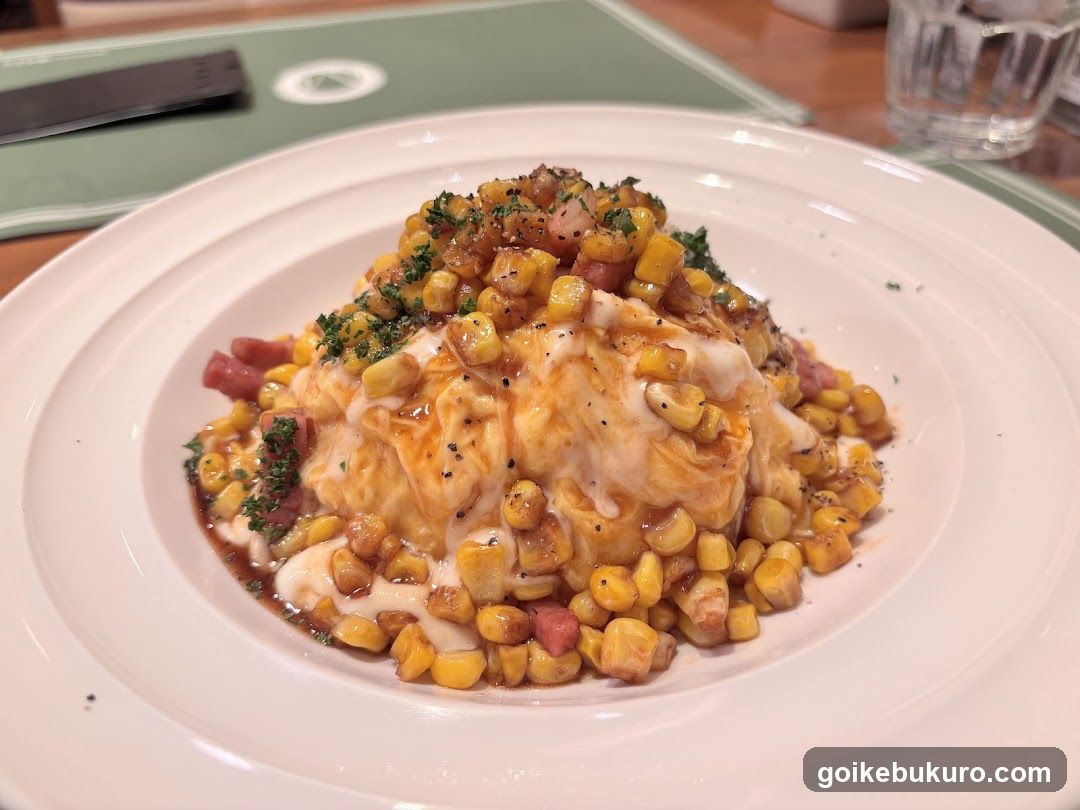 Corn and Ham Dish with Cream Sauce