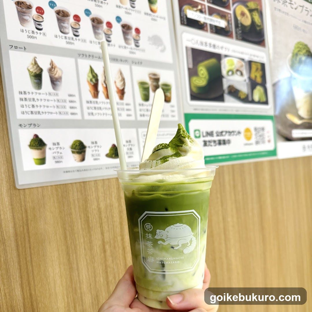 Matcha Latte with Whipped Cream