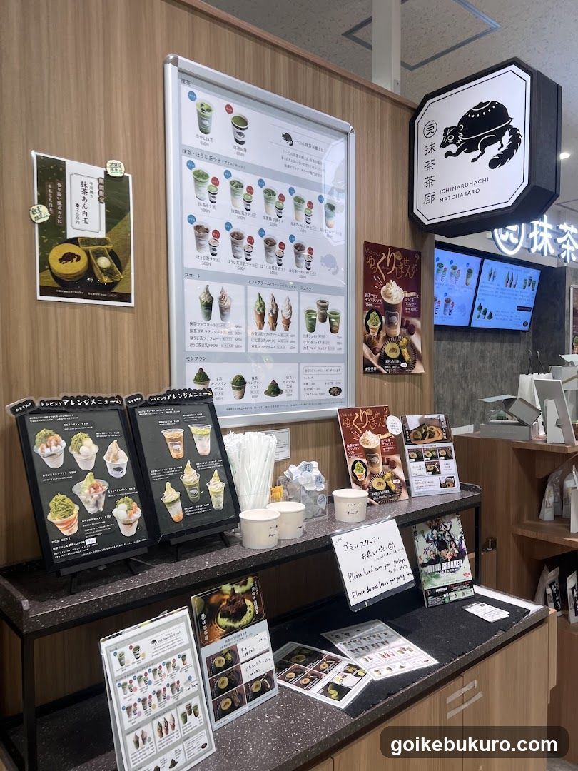 Matcha Shop Interior Display