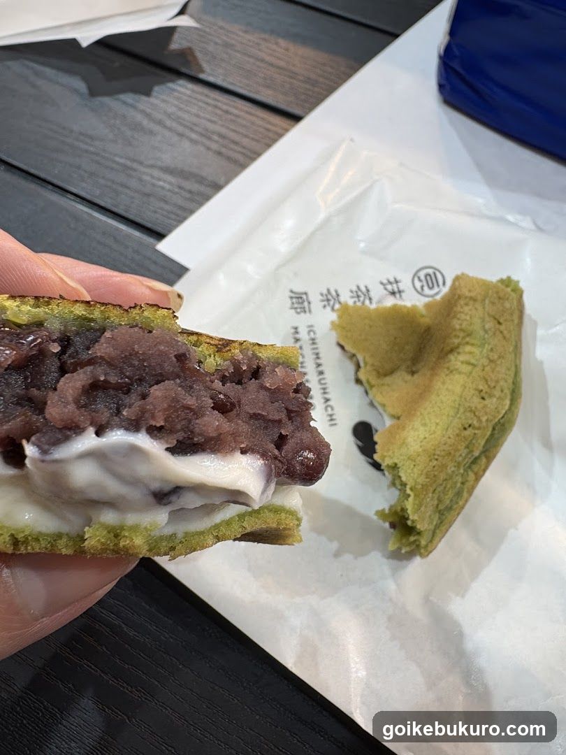 Matcha Bean Paste Dessert
