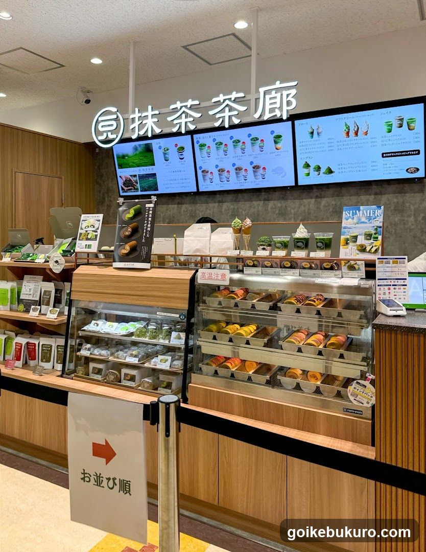Matcha Tea Shop Interior